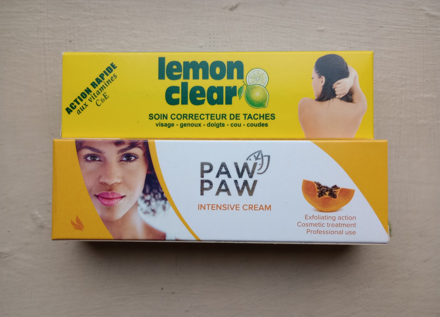 Lemon Clear And Paw Paw Exfoliating Cream Combo