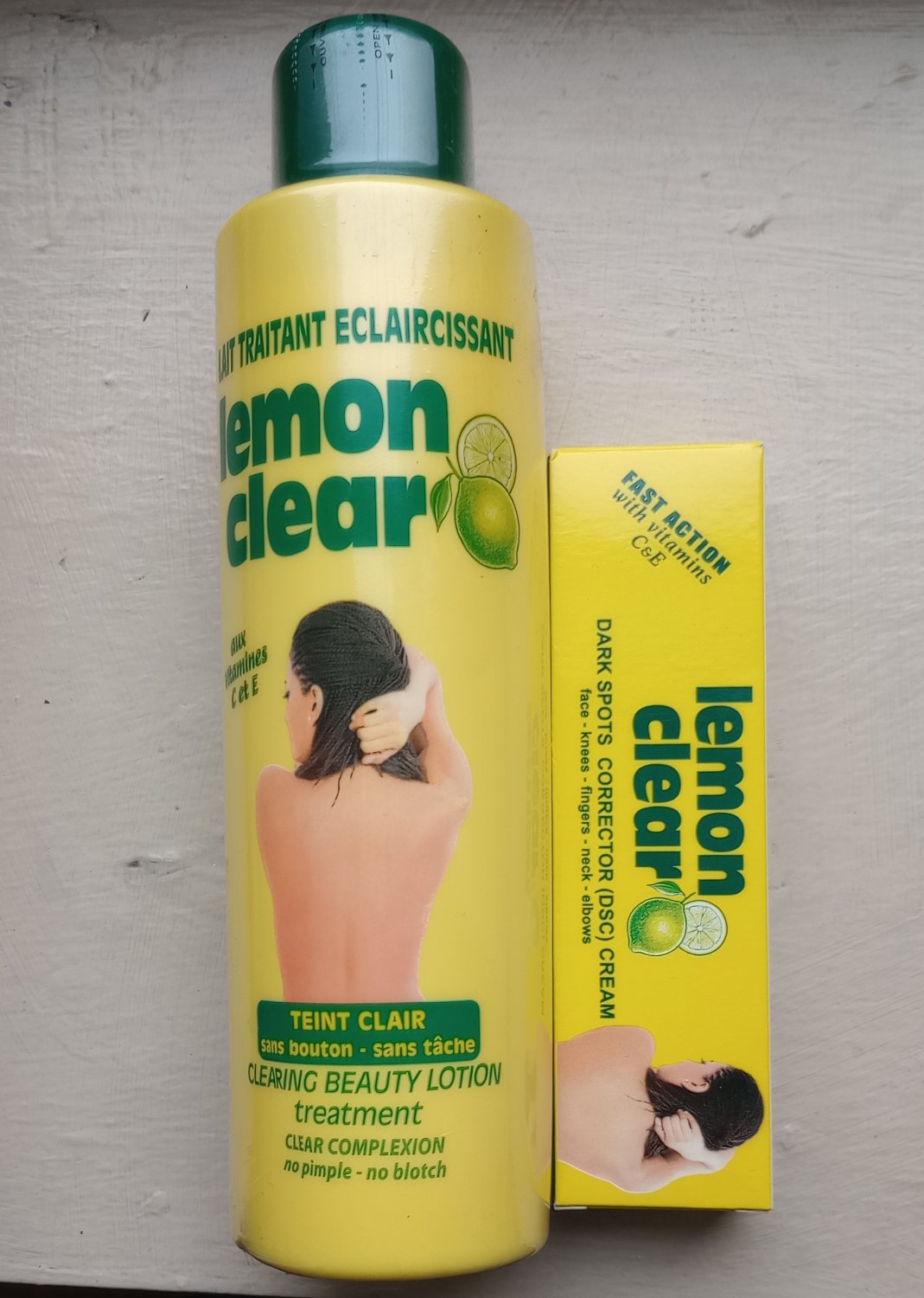 Lemon Clear Clarifying Body Lotion  & Tube Combo