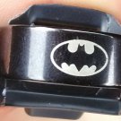Unisex Stainless Steel Black Batman Ring Size "10"