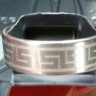 Unisex Stainless Steel Aztec Design Ring Size "9"