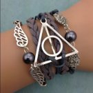 charm bracelet in silver, wings bracelet