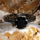 PSY  Goth  Vampiress Black Ring Sz.9 (not doll) B-7