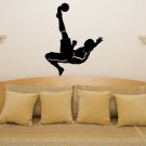 Footballer Overhead Kick Ball Children's Bedroom Decal Wall Art Sticker Picture