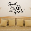 Shoot For Your Goals Football Children's Bedroom Decal Wall Art Sticker Picture