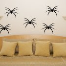 Spiders (Pack Of 5) Scarey Halloween Joke Prank Decal Wall Art Sticker Picture