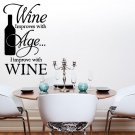 Wine Improves With Age Kitchen Dining Room Decal Wall Art Sticker Picture