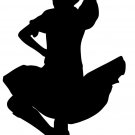 Highland Dancer Silhouette Scottish Scotland 7cmsWall Art Decal Sticker Picture