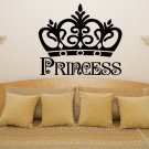 Princess Crown Nursery Children's Bedroom Room Decal Wall Art Sticker Picture
