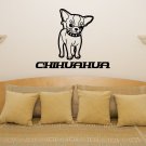 Chihuahua Puppy Pet Living Room Dining Bedroom Decal Wall Art Sticker Picture