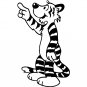 Cartoon Tiger Nursery / Children's Bedroom Room Decal Wall Art Sticker Picture