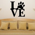 Love Animal Pet Pawprint Motto Quote Bedroom Room Decal Wall Art Sticker Picture