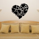 Heart of Hearts Love Bedroom Living Room Dining Decal Wall Art Sticker Picture