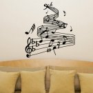 Music Notes Musical Living Room Bedroom Dining Decal Wall Art Sticker Picture