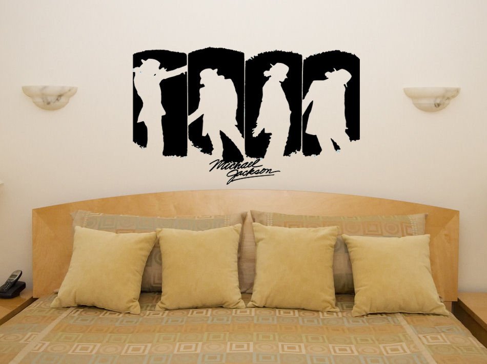Michael Jackson King of Pop Music Lyrics Room Decal Wall Art Sticker Picture
