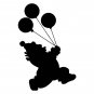 Clown Balloons Nursery / Children's Bedroom Room Decal Wall Art Sticker Picture