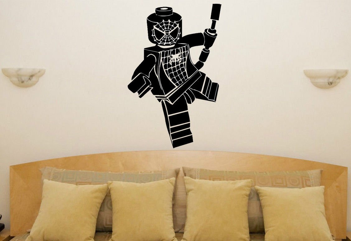 Lego Spiderman Nursery Children's Bedroom Room Decal Wall Art Sticker Picture