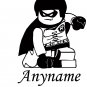Lego Robin Custom Superhero Hero Children's Bedroom Decal Wall Sticker Picture