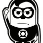 Minion Green Lantern Hero Superhero Children's Bedroom Decal Wall Art Sticker