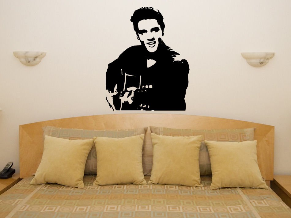 Elvis Presley Bedroom Living Room Music Lyrics Decal Wall Art Sticker Picture