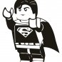 Lego Superman Marvel Children's Bedroom Nursery Decal Wall Art Sticker Picture