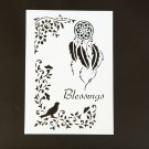 A4 Size DIY Decor Vintage Flower Design Art Stencils For Wall Painting Decor