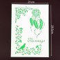A4 Size DIY Decor Vintage Flower Design Art Stencils For Wall Painting Decor