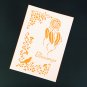 A4 Size DIY Decor Vintage Flower Design Art Stencils For Wall Painting Decor