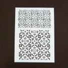 A4 DIY Decorative Vintage Flower Flexible Art Stencil For Wall Painting Decor