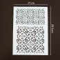 A4 DIY Decorative Vintage Flower Flexible Art Stencil For Wall Painting Decor