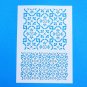 A4 DIY Decorative Vintage Flower Flexible Art Stencil For Wall Painting Decor