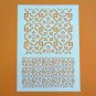 A4 DIY Decorative Vintage Flower Flexible Art Stencil For Wall Painting Decor