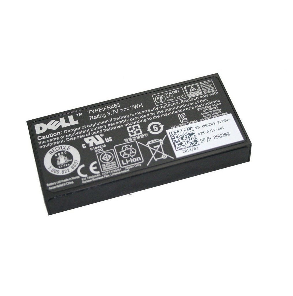 Dell NU209 3.7V 7Whr Li-Ion Battery for PERC RAID Controllers