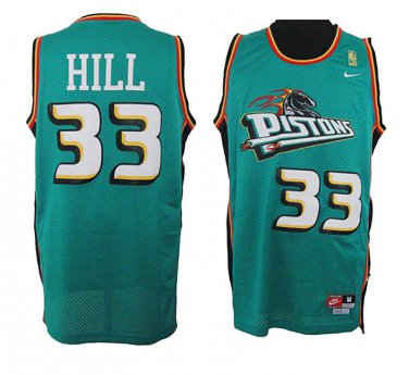 Detroit Pistons Grant Hill Green Jersey