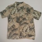 Panama Jack Leaf Print Hawaiian Shirt, Large
