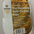 Wellington 1/4 X 50 FT Heavy Load Twisted Nylon Max-Durability Multi-Use Rope