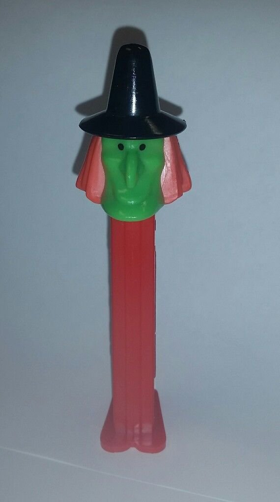Halloween Witch Pez Dispenser made in Slovenia, 3 Peice Head Marked 1971