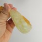 Unique Nephrite Jadeite Xiu Jade Yellow Brown The Realization Of The Tao Pendant