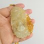 Unique Nephrite Jadeite Xiu Jade Yellow Brown The Realization Of The Tao Pendant