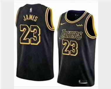 lakers 23 jersey black