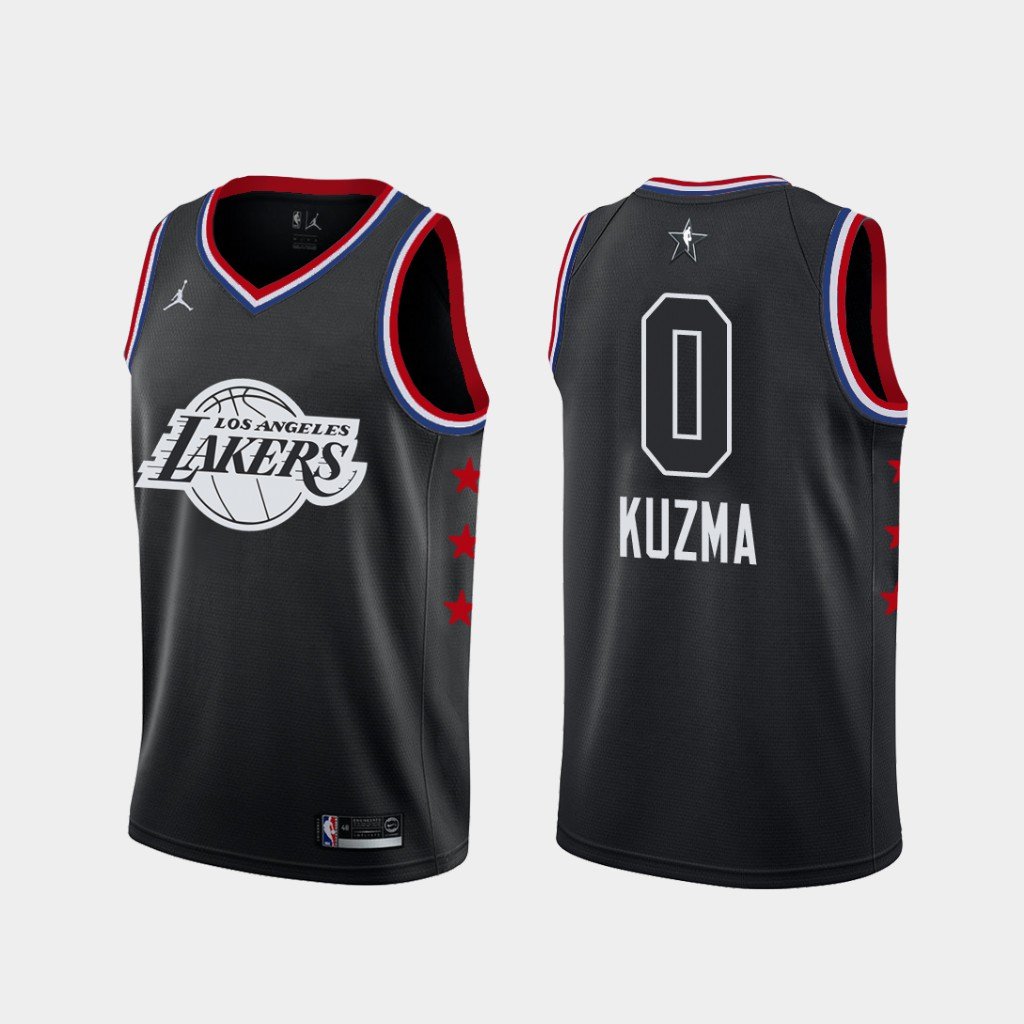 Men's Lakers #0 Kyle Kuzma 2019 All-Star jersey black