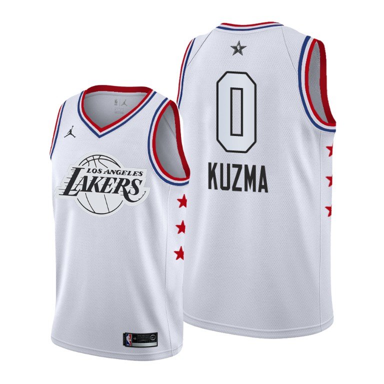 Men's Lakers #0 Kyle Kuzma 2019 All-Star jersey white