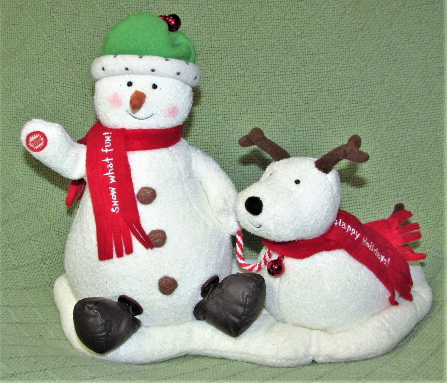 musical stuffed snowman