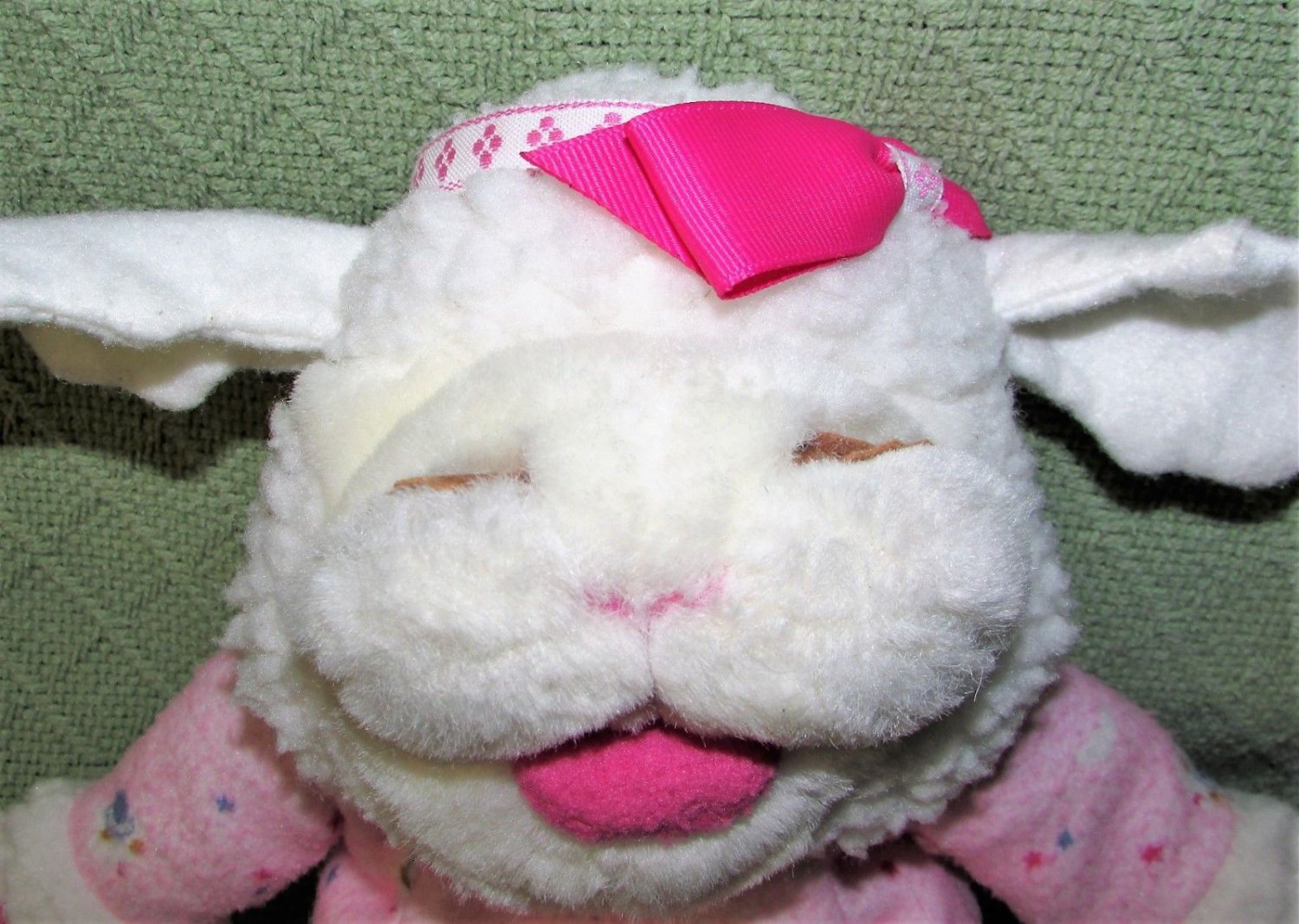 Lot of 3 LAMB CHOP Plush BABY TOY Musical Pull Hand Puppet & AURORA