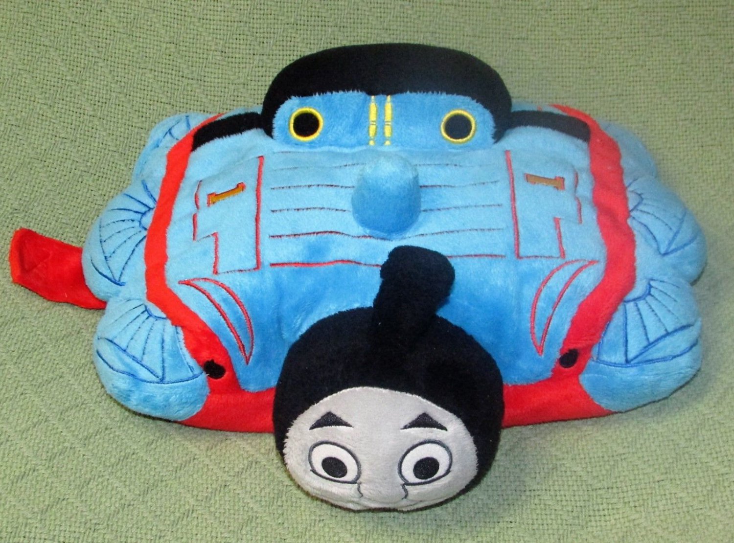 Thomas The Tank Engine Small Pillow Pets X Blue Red Plush Stuffed Tv Toy