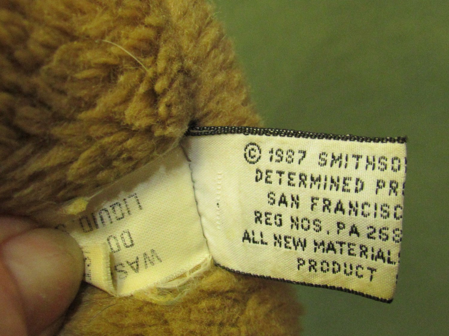 smithsonian teddy bear