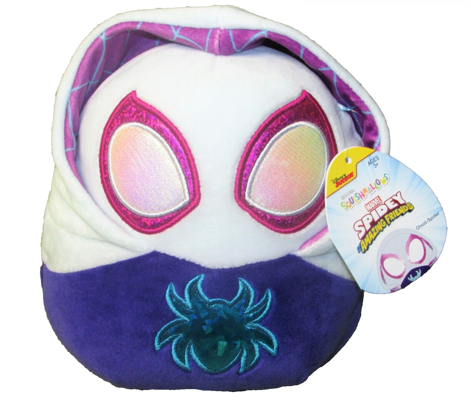 SQUISHMALLOWS MARVEL GHOST SPIDER PLUSH SPIDEY 8" WITH HANG TAG STUFFED