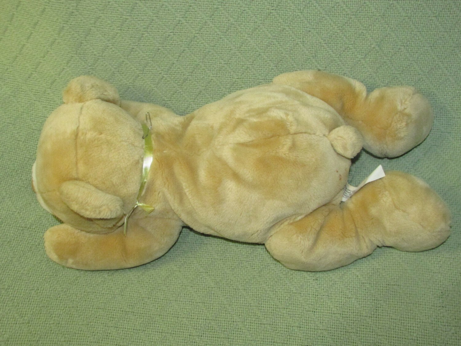 20" EJ CLASSIC TAN BEAR CUB PLUSH STUFFED ANIMAL LAYING DOWN SOFT LOVEY TOY