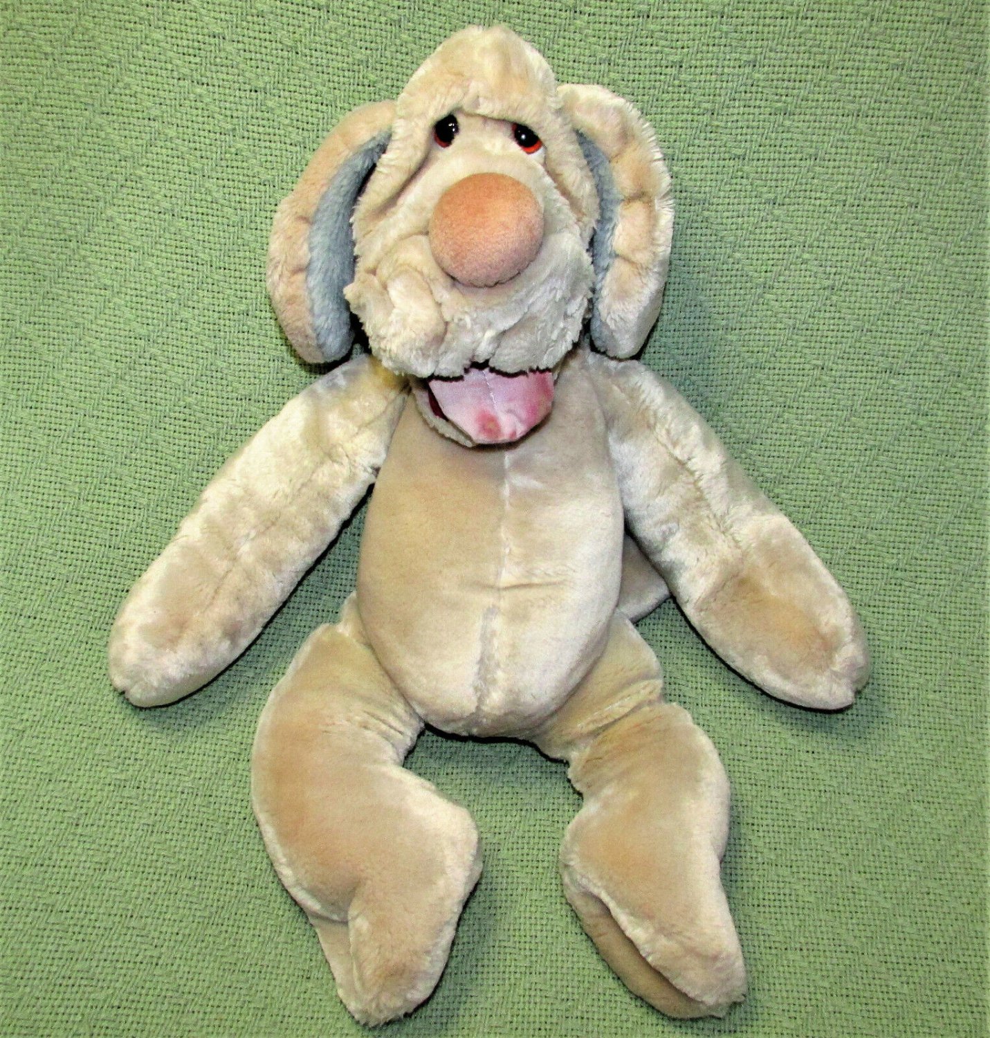 VINTAGE GANZ WRINKLES HAND PUPPET 18" 1981 HOUND DOG PUPPY PLUSH TOY