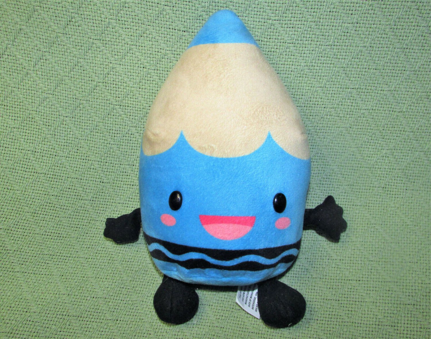 10" CRAYOLA BLUE CRAYON PENCIL PLUSH STUFFED ANIMAL CHARACTER DOLL 2017 SEGA TOY