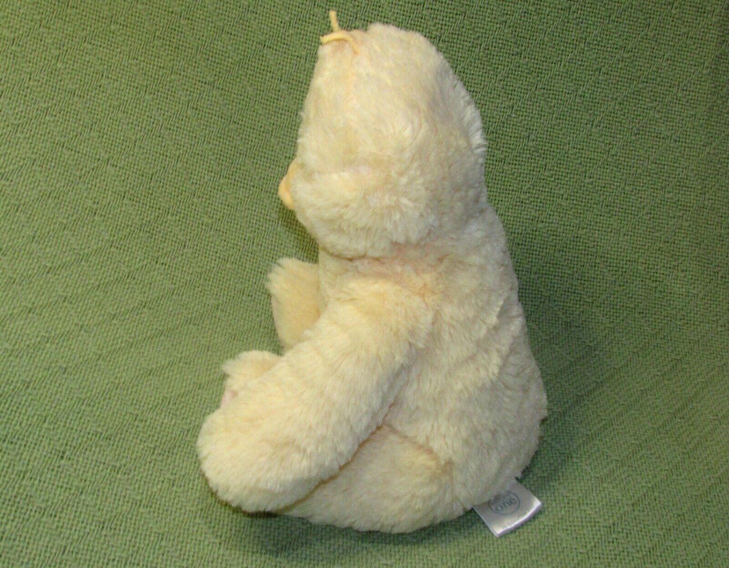 SILVER ONE YELLOW SITTING DUCK PLUSH 11" STUFFED ANIMAL EMBROIDERED